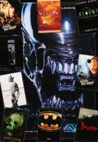 1p238 LOT OF 13 UNFOLDED DOUBLE-SIDED ONE-SHEETS '87 - '04 Alien vs Predator, Dracula & more!