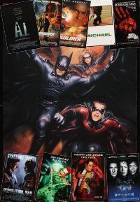 1p251 LOT OF 18 UNFOLDED MOSTLY DOUBLE-SIDED HORROR & SCI-FI ONE-SHEETS '93 - '01 Batman & Robin!