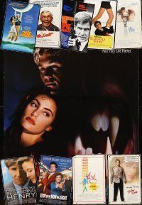 1p288 LOT OF 21 UNFOLDED AND FORMERLY FOLDED ONE-SHEETS '77 - '92 Sleepwalkers, Hair & more!