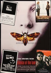 1p293 LOT OF 18 UNFOLDED REPRO ONE-SHEETS '72 - '90 Silence of the Lambs, Godfather I & II +more!