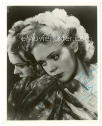1r0798 ALICE FAYE signed 8x10 REPRO still '80s glamour portrait posing against a mirror!