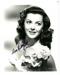 1r0811 ANN RUTHERFORD signed 8x10 REPRO still '80s close portrait wearing pretty flower dress!