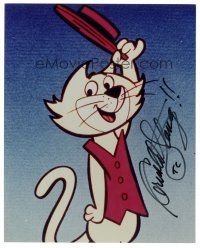 1r0819 ARNOLD STANG signed color 8x10 REPRO still '80s cool animated cartoon image as Top Cat!