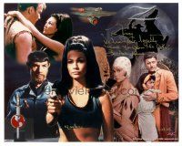 1r0830 BARBARA LUNA signed color 8x10 REPRO still '02 images from cvarious roles including Star Trek