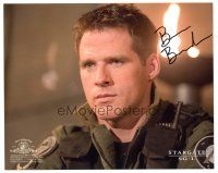 1r0832 BEN BROWDER signed color 8x10 REPRO still '00s in uniform from TV's Stargate: SG-1!
