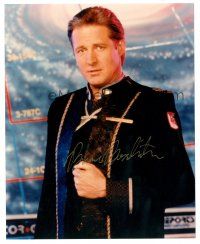 1r0859 BRUCE BOXLEITNER signed color 8x10 REPRO still '00s great close up in uniform from Babylon 5!