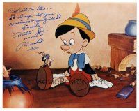 1r0914 DICKIE JONES signed color 8x10 REPRO still '80s he was the voice of Disney's Pinocchio!
