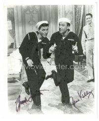 1r0945 FRANK SINATRA/GENE KELLY signed 8x10 REPRO still '90s great c/u dancing in sailor suits!
