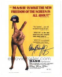 1r0950 GARY BURGHOFF signed color 8x10 REPRO still '80s cool image from MASH one sheet poster!