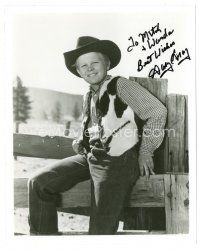 1r0952 GARY GRAY signed 8x10 REPRO still '80s cool western full-length portrait of the child star!