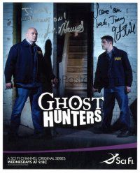 1r0962 GHOST HUNTERS signed color 8x10 REPRO still '00s by Jason Hawes and Grant Wilson!