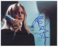 1r0968 GOLDIE HAWN signed color 8x10 REPRO still '80s close up of the sexy blonde on the phone!