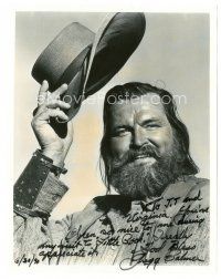 1r0971 GREGG PALMER signed 8x10 REPRO still '90 head & shoulders western portrait with hat!