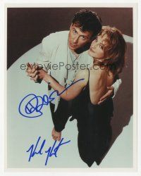 1r0981 HELEN HUNT/PAUL REISER signed color 8x10 REPRO still '90s portrait from TV's Mad About You!