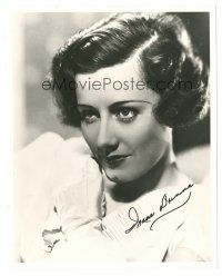 1r0988 IRENE DUNNE signed 8x10 REPRO still '80s head and shoulders close up of the pretty actress!