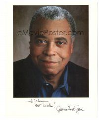 1r0753 JAMES EARL JONES signed color 8x10 publicity still '90s head & shoulders smiling portrait!