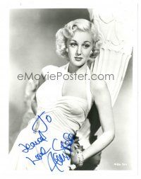 1r1000 JAN STERLING signed 8x10 REPRO still '80s great waist high portrait of the glamorous star!