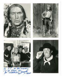 1r1021 JOE BROOKS signed 8x10 REPRO still '80s four great images from TV's F Troop!