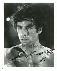 1r1034 JOHN TRAVOLTA signed 8x10 REPRO still '80s best c/u as a Broadway dancer from Staying Alive!