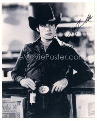 1r1032 JOHN TRAVOLTA signed 8x10 REPRO still '00s best close up leaning on bar from Urban Cowboy!