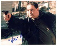 1r1043 JOSEPH R. GANNASCOLI signed color 8x10 REPRO still '00s as Vito with gun from The Sopranos!
