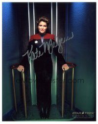 1r1050 KATE MULGREW signed color 8x10 REPRO still '00s as Captain Janeway from Star Trek Voyager!