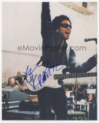 1r1082 LENNY KRAVITZ signed color 8x10 REPRO still '90s great image of the singer & actor in concert