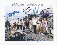 1r1094 LOST signed color 8x10 REPRO still '00s crashed portrait signed by 11 members of the cast!