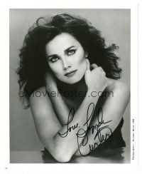 1r1097 LYNDA CARTER signed 8x10 REPRO still '80s close up portrait of the gorgeous actress!