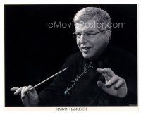1r0765 MARVIN HAMLISCH signed 8x10 music publicity still '90s great portrait of the music composer!
