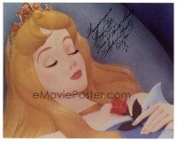 1r1117 MARY COSTA signed color 8x10 REPRO still '80s close up cartoon portrait of Sleeping Beauty!