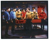 1r1239 SEAN KENNEY signed color 8x10 REPRO still '80s as Lt. Depaul in Star Trek with cast!