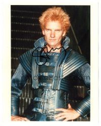1r1267 STING signed color 8x10 REPRO still '80s cool portrait as Feyd Rautha from Dune!
