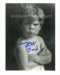 1r1286 TOMMY BOND signed 8x10 REPRO still '80s wacky pouting portrait with arms crossed!