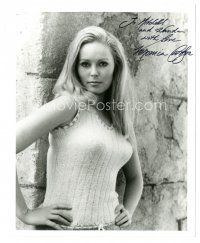 1r1299 VERONICA CARLSON signed 8x10 REPRO still '80s cool waist high portrait in sweater!