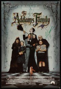 1r0005 ADDAMS FAMILY signed 1sh '91 by MC Hammer, who worked on the movie's soundtrack!