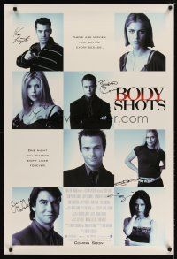 1r0009 BODY SHOTS signed ADV 1sh '99 by Ron Livingston, Reid, Rowe, Proctor, O'Connell AND Temchen!