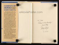 1r0272 HARRY CAREY JR. signed hardcover book '94 his autobiography Company of Heroes!