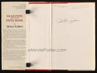 1r0294 PETE ROSE signed hardcover book '85 the Cincinnati Reds Baseball Hall of Famer's bio!