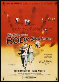 1r0044 INVASION OF THE BODY SNATCHERS signed English commercial poster 1996 by Kevin McCarthy!