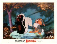 1r0135 BAMBI signed LC R66 by Sam Edwards, who was the voice of Thumper, who's with Flower!