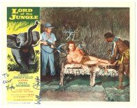 1r0172 LORD OF THE JUNGLE signed LC '55 by William Phipps, who's w/Sheffield as Bomba the Jungle Boy