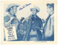 1r0190 SON OF GERONIMO signed chapter 12 LC '52 by Clayton Moore, who's catching the bad guy!