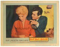 1r0197 SWEET SMELL OF SUCCESS signed LC #3 '57 by Tony Curtis, who's c/u with Barbara Nichols!