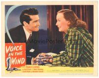 1r0212 VOICE IN THE WIND signed LC '44 by Francis Lederer, who's smiling at pretty Sigrid Gurie!