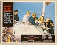 1r0213 VOYAGE OF THE DAMNED signed LC #5 '79 by Malcolm McDowell, who's with seven other stars!