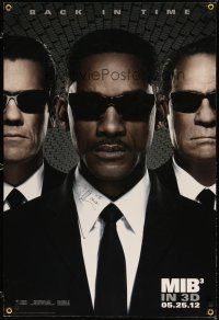 1r0021 MEN IN BLACK 3 signed teaser 27x40 special poster '12 by Pitbull, cool image of the stars!