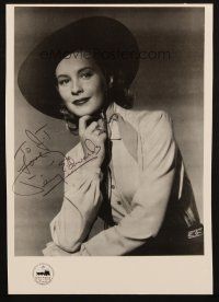1r0235 PENNY EDWARDS signed 7.75x11 REPRO '70s great portrait of the cowgirl star!