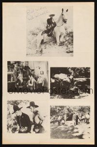 1r0061 REB RUSSELL signed 11x17 book page '70s great scenes of the cowboy star in action!