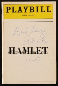 1r0359 RITA GAM signed playbill '87 when she appeared on stage in Shakespeare's Hamlet!